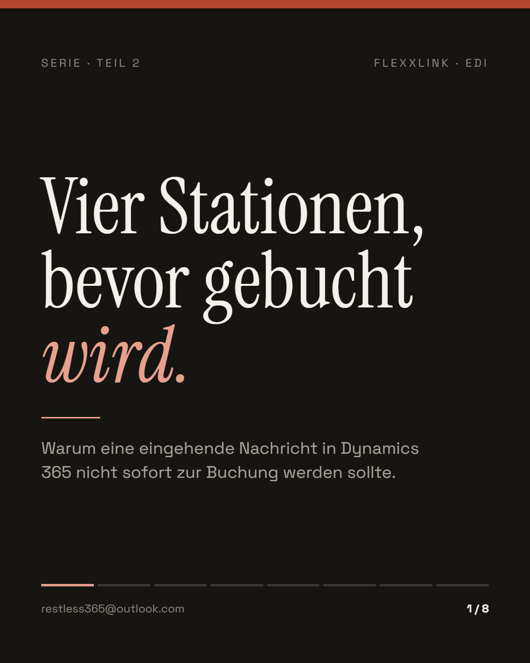 Titelseite: Vier Stationen, bevor gebucht wird