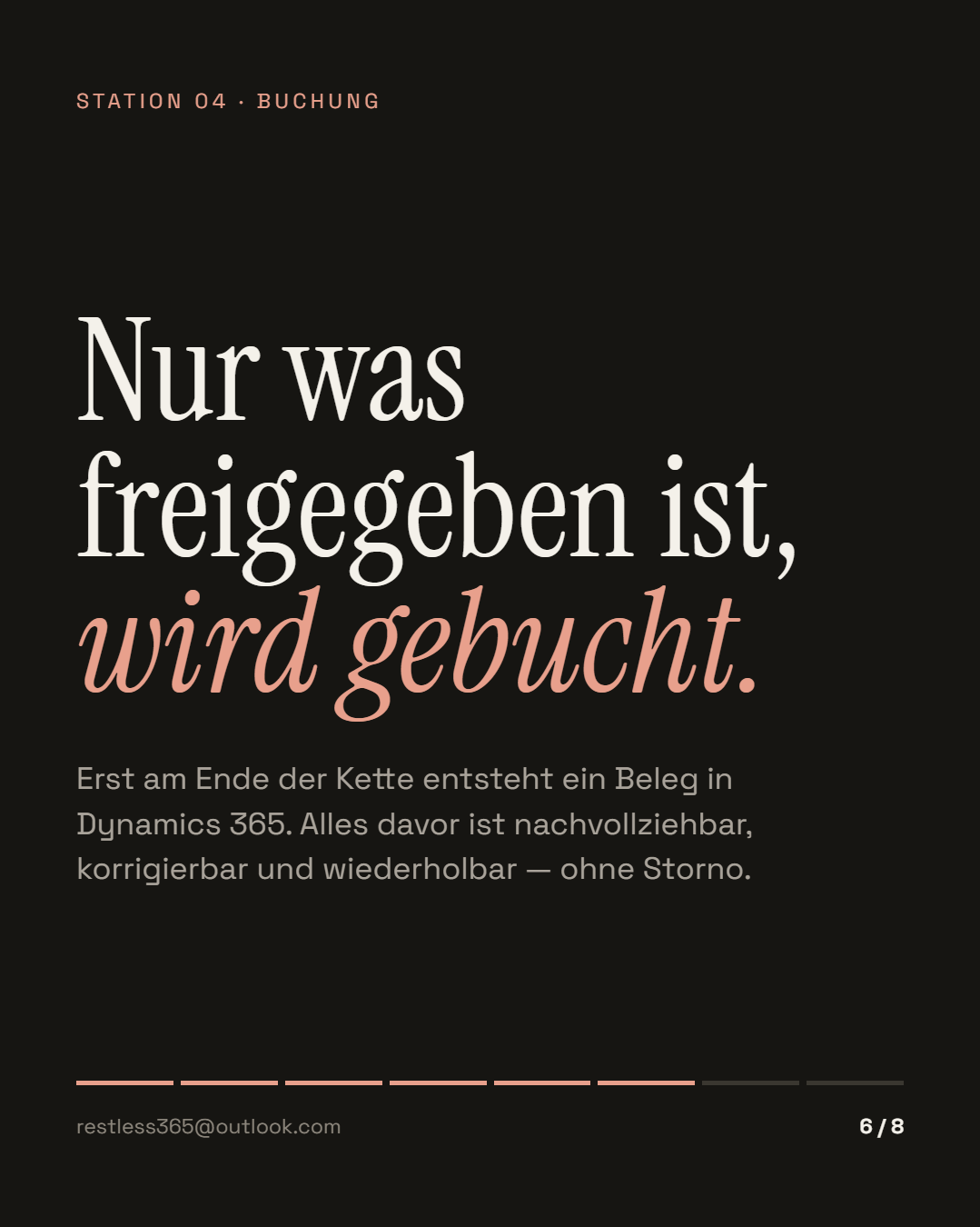 Station 04: Nur was freigegeben ist, wird gebucht