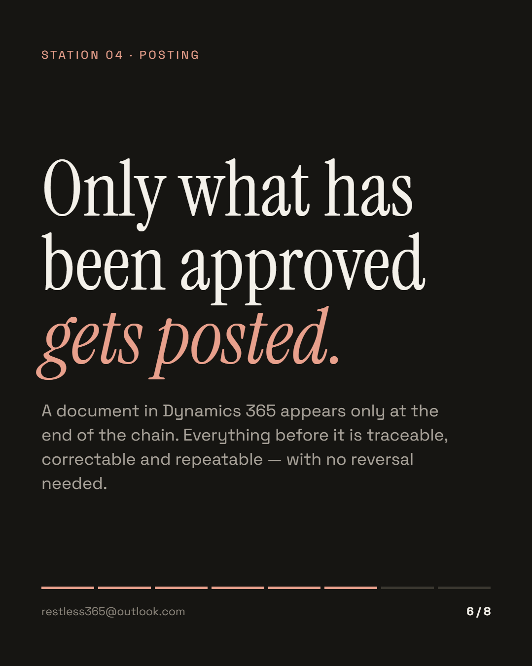 Station 04: only what has been approved gets posted