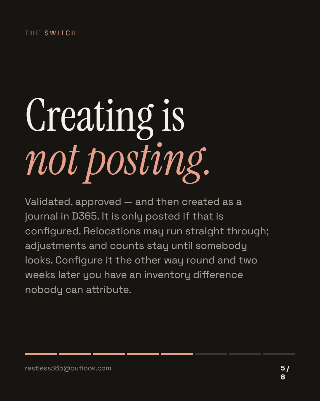 Creating is not posting