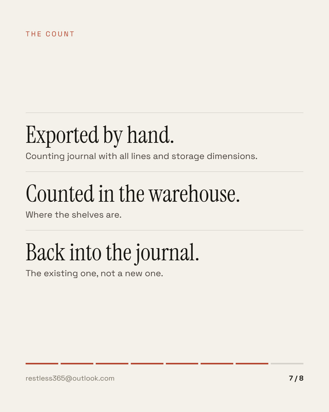 Counting as a loop